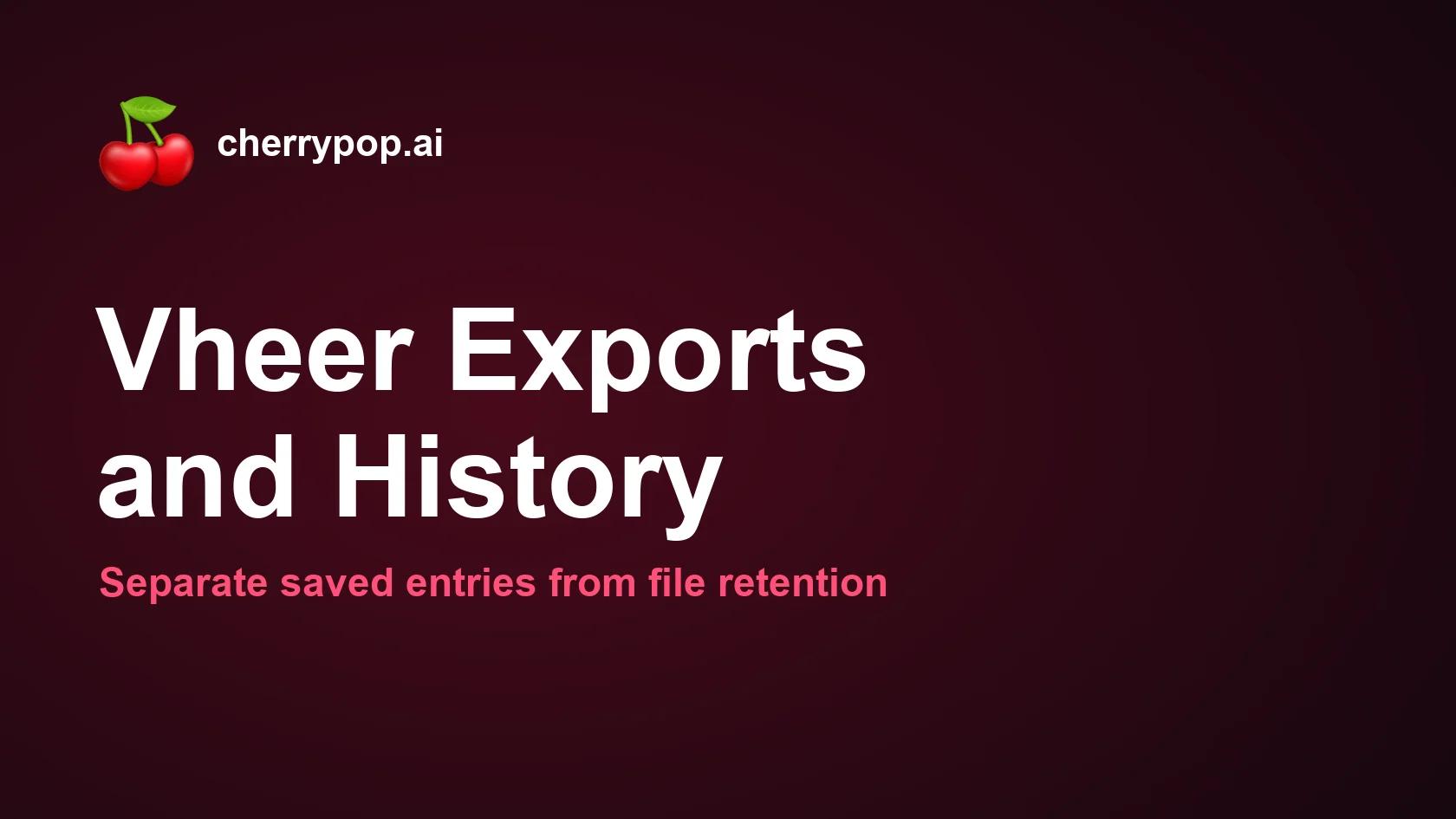 Vheer Image to Video: Comprueba las exportaciones y el historial guardado