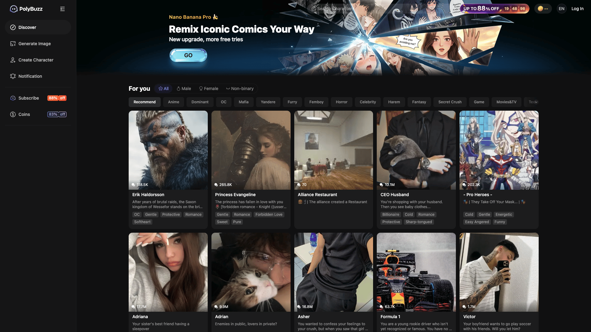 PolyBuzz AI screenshot